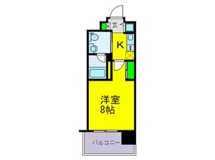 エスライズ北堀江スワン(402)の物件間取画像